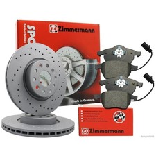 Zimmermann Bremsenset vorne Sport Bremsscheiben + Bremsbeläge Audi Seat Skoda VW