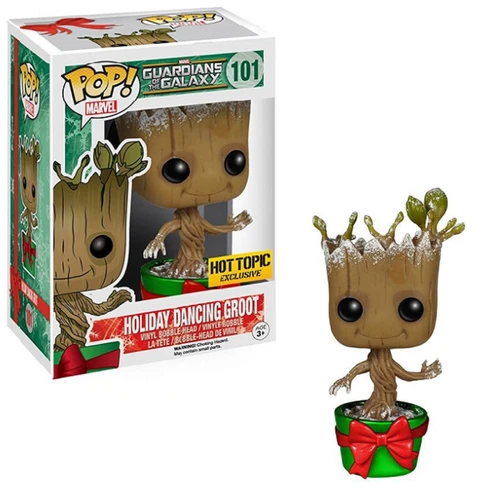 Holiday Dancing Groot #101 - Guardians Funko Pop! Marvel [Metallic Hot Topic Exc