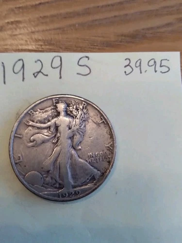 1929-S Walking Liberty Half Dollar, Better Date San Francisco Issue