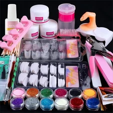 Acrylic Nail Kits for Beginners Nail Art Set Nail Acrylic Kit Decoration Powder 