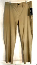 NWT Z By Zella Men’s Urban Tech Performance Beige Twill Pants - Stretch Sz 34
