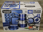 Granitestone 15 Pc Kitchen Pots and Pans Set Non Stick, Kitchen Cookware Sets