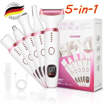 5-In-1 Elektrischer Damenrasierer Elektrischer Rasierer Intimbereich für Frauen