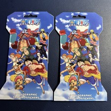 2 - One Piece - Holographic Trading Stickers - BLISTER PACK 5 Stickers - New