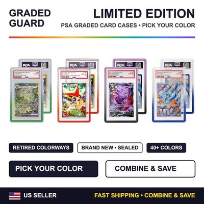 GradedGuard PSA Graded Card Case Guard Protector Limited Edition Pick Your Color
