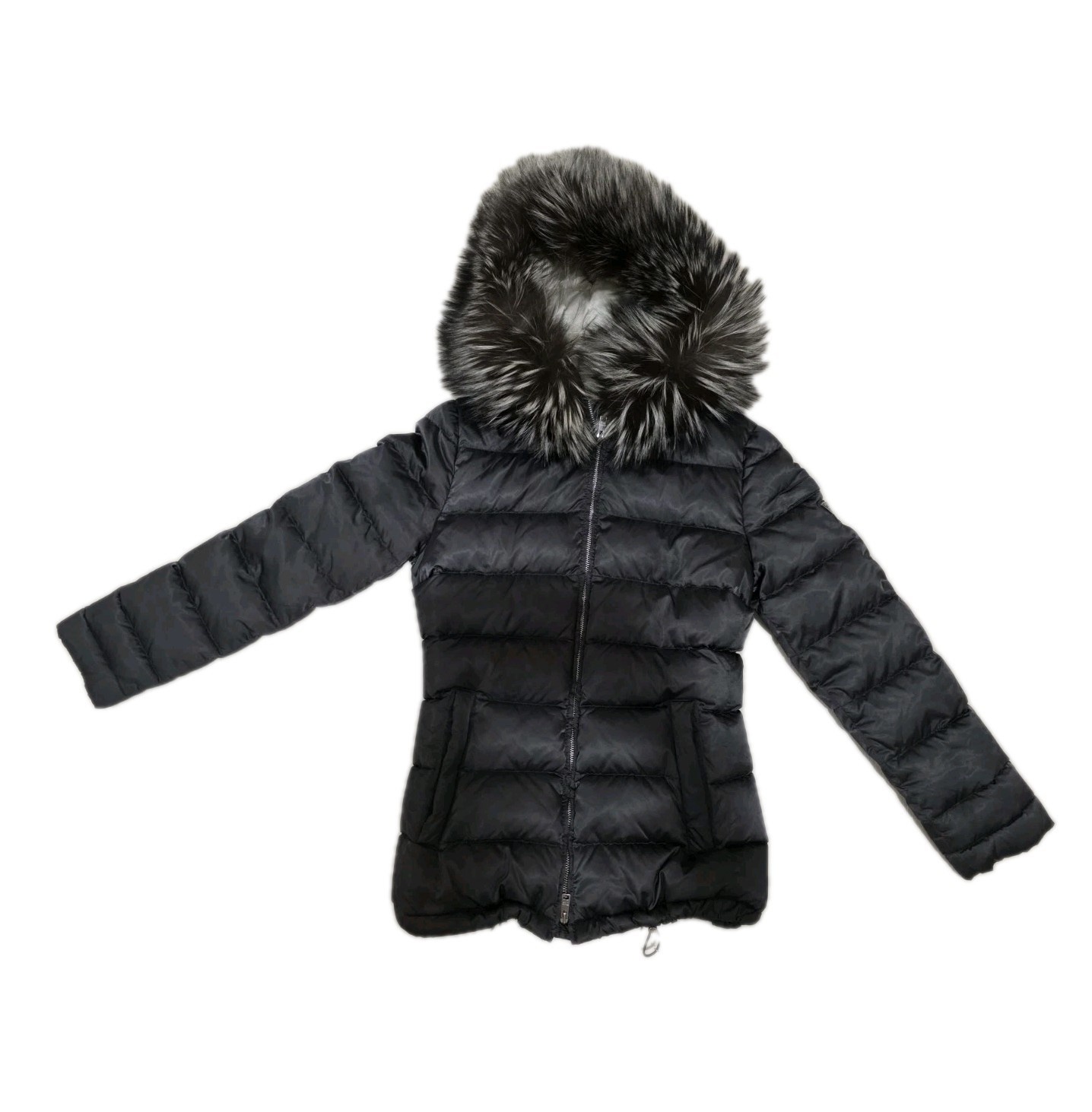 PRADA Womens Puffer Jacket with Fur-Trimmed Hood thumbnail 5