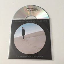 JENS LEKMAN - I KNOW WHAT LOVE ISN'T -  RARE PROMO  CD