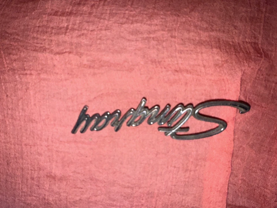 Chevy OEM 1969-1973 Corvette Stingray Front Fender Script Emblem Badge Logo Name - Image 2 of 2