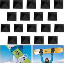 18 Pcs Snowboard Stomp Pads- Pyramid Studs Snowboard Grip Stomp Pad- Anti-Slip S