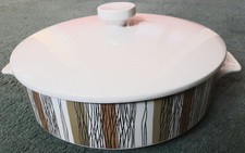 Sienna Midwinter handled Vegetable Tureen with lid 1960s pattern by Jessie Tait