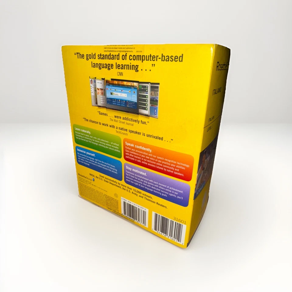 ROSETTA STONE Italian Version 4 Level 1 Italian Language CD Brand NEW Sealed. - Image 3 of 4