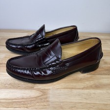 Alden 38326 H410 Mens 9.5 D Burgundy Leather Penny Loafers Loafer Cape Cod