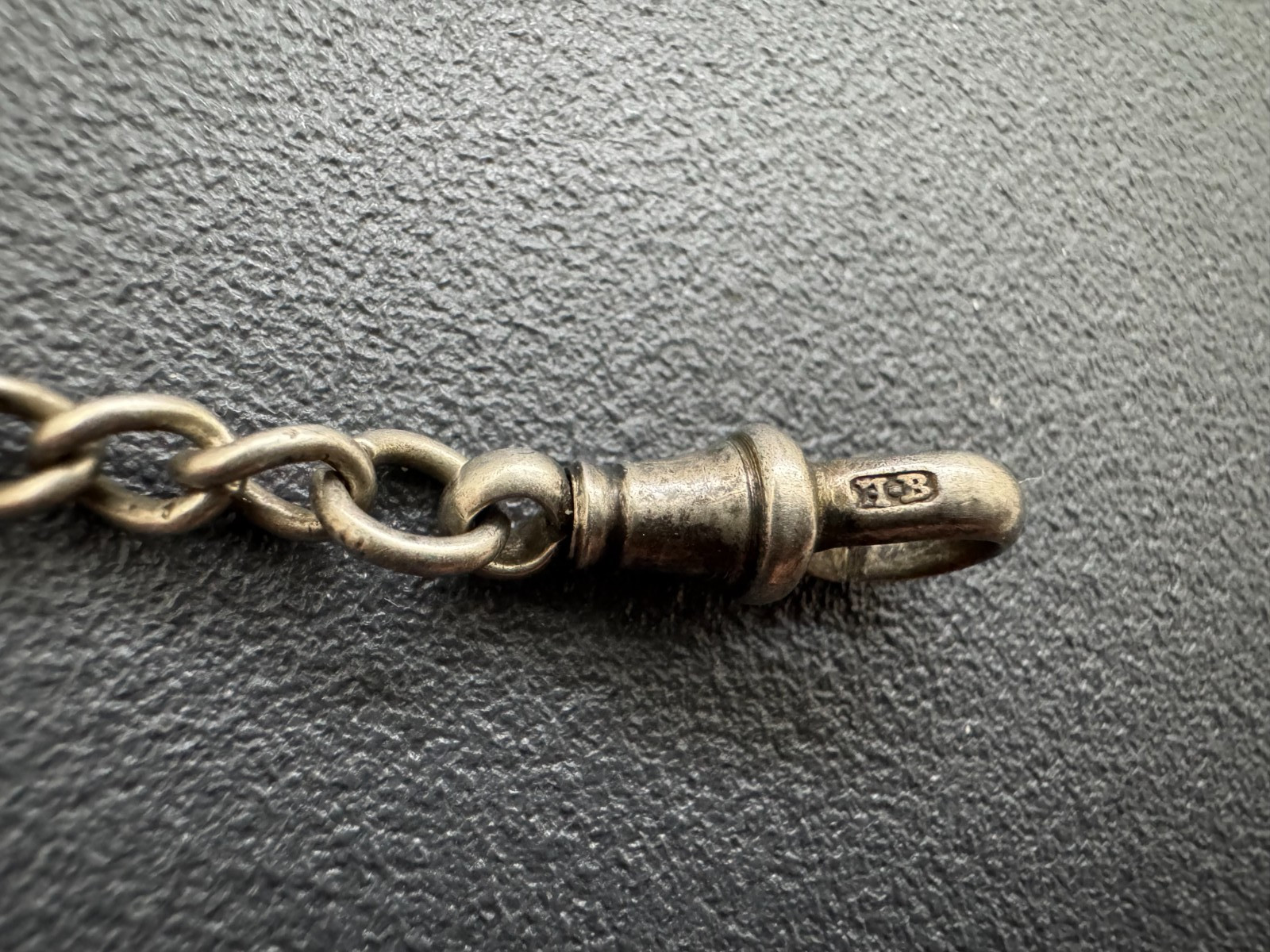 Antique Solid Silver Hallmarked 14gr Single Alber… - image 5