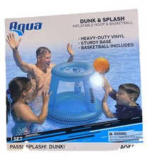 Aqua Splash N Hoop Basketball  Ball Inflatable Hoop  Basketball Included