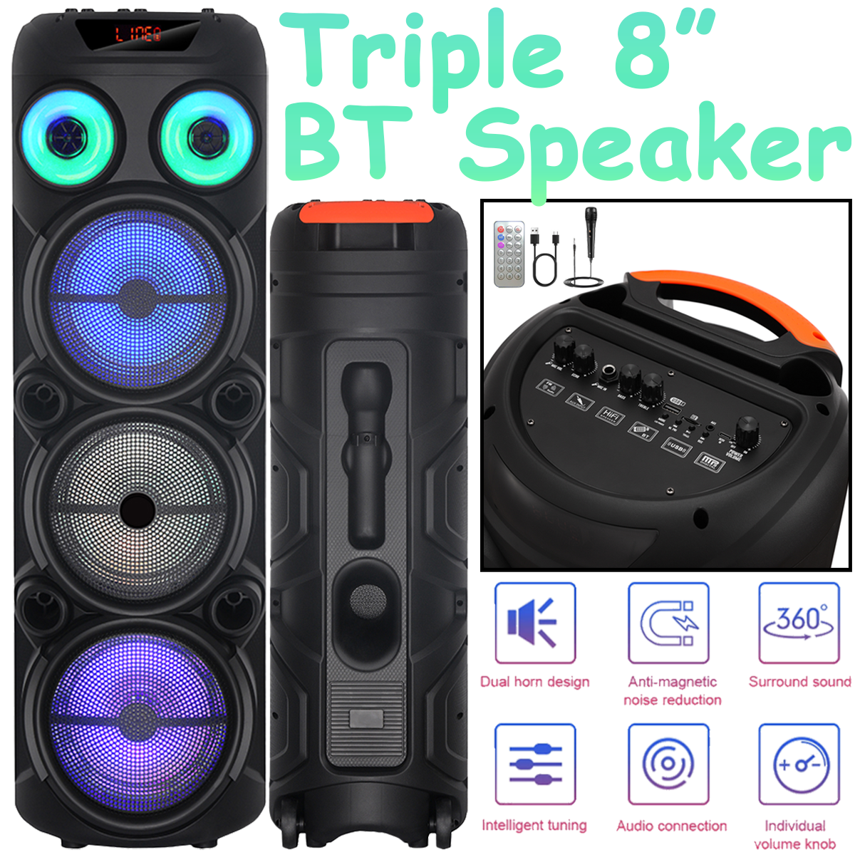 PERBEAT THUNDER BASS PBS28 スピーカー　イベントにOK 8000W Triple 8