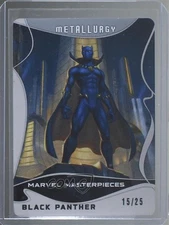 2022 Upper Deck Marvel Masterpieces Metallurgy 15/25 Black Panther #72 ob9