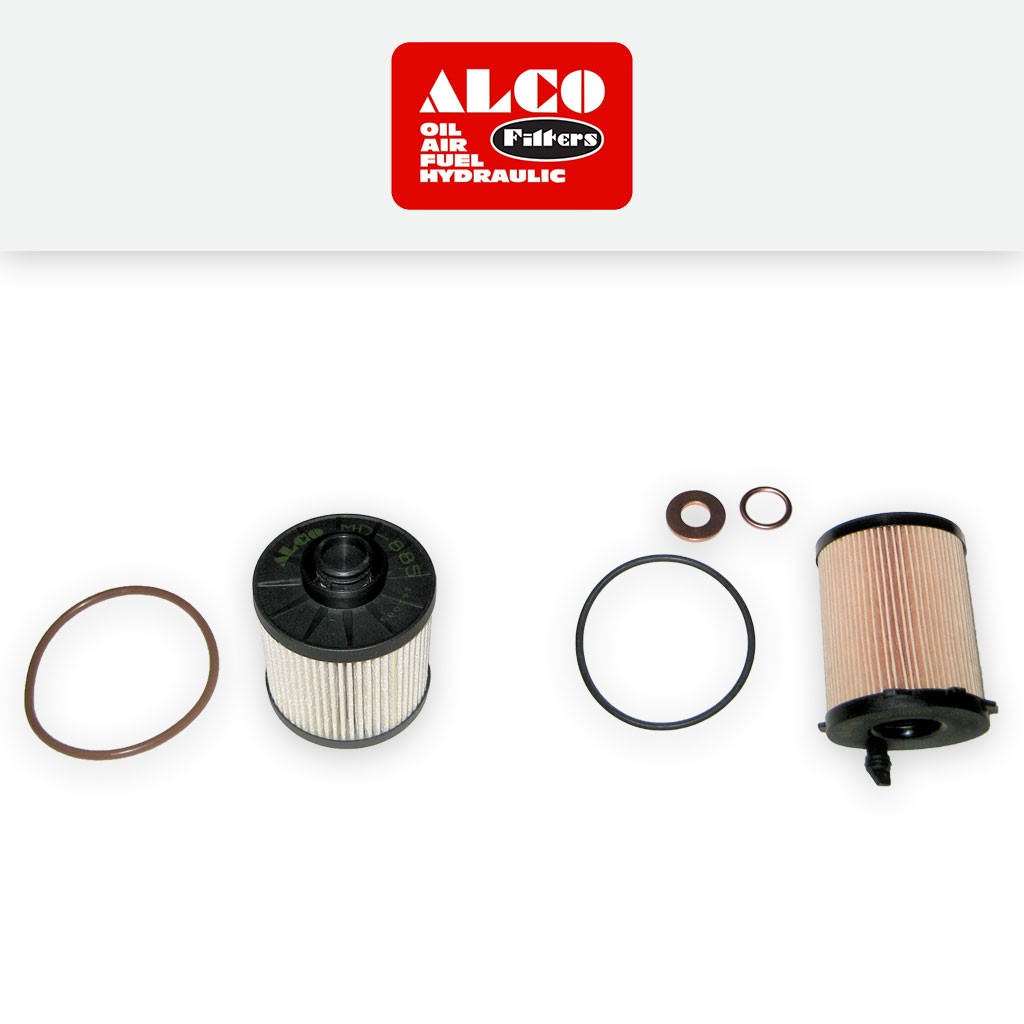 SERVICE KIT for PEUGEOT 308 1.6 BLUEHDI ALCO OIL FUEL FILTERS (2013-2018)