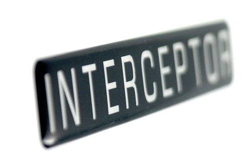 INTERCEPTOR EMBLEM SUPER SIZED SATIN - Picture 2 of 2