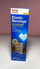 CVS Health Elastic Bandage With Compression Indicator System 3 Clips Included