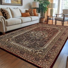 Non Slip Large Traditional Rugs Bedroom Carpet Living Room Hallway Runner Rug