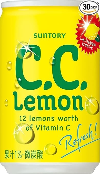 ccレモン Suntory CC Lemon 160ml x 30 cans Lemon Flavor Soda Japanese