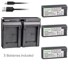 NP-FC11 Battery  Dual Charger for Sony Cyber-shot DSC-F77 DSC-F77E DSC-F77A