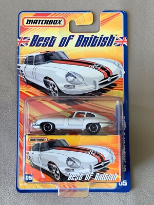 Matchbox BEST OF BRITISH '61 JAGUAR E-TYPE #05 White Coupe