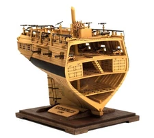 1:160 Pear Wood HMS Enterprize DRUID Section Ship Model Kit Stern Tail ship