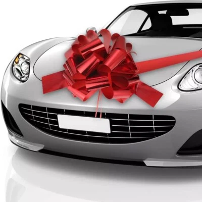 Red Mega Giant Extra Large Big Car Bow for Presents Gifts All Occasions