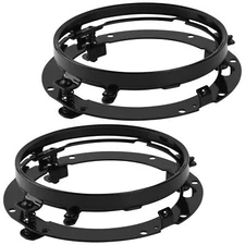 1 Pair 7inches Headlight Bulb Brackets Buckets For Jeep Wrangler 2007 2008-2016