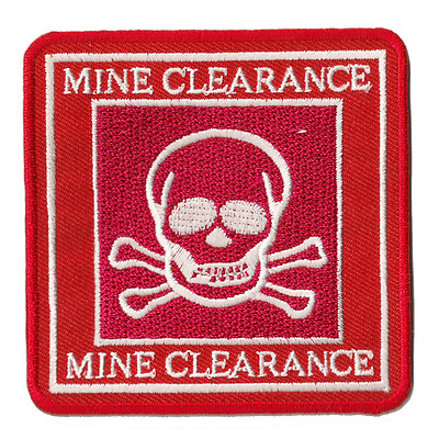 Patch Aufnäher Minenräumer Mine Clearance Patch Sicherheit Hotfix Thermoaufkleber 