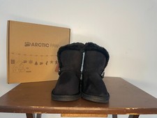 Arctic Paw - Girl's Warm Faux Fur Lined Boots Black - Size 13 US/ 19 MX