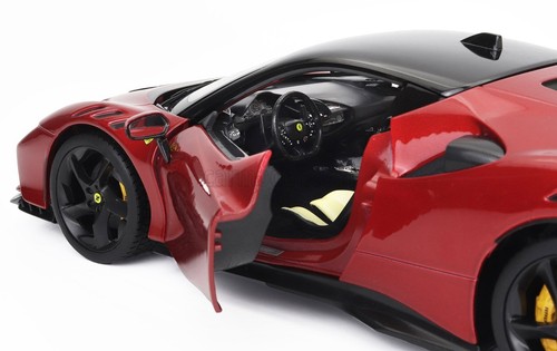 MODELLINO AUTO STATICO BURAGO FERRARI SF90XX STRADALE 2024 ROSSO SCALA 1/18 - Foto 10 di 12