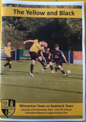 #ad WINCANTON TOWN v RADSTOCK TOWN TOOLSTATION WESTERN LEAGUE DIVISION ONE 2023 GBP 3.50