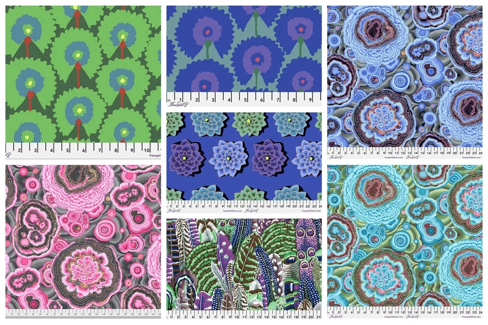 Kaffe Fassett's Collective NEPTUNE. 20 FQ. February 2022. All Cotton Factory cut - Image 3 of 4