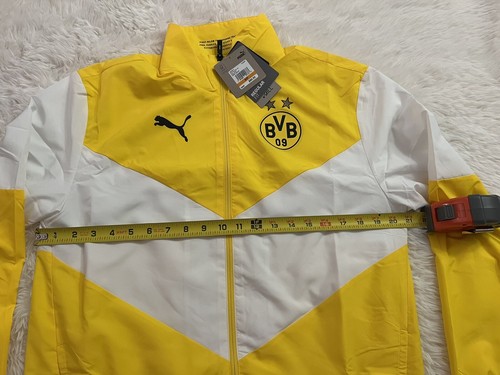 Puma X First Mile BVB Borussia Dortmund Prematch Soccer Jacket Yellow Men Sz S - Picture 6 of 11
