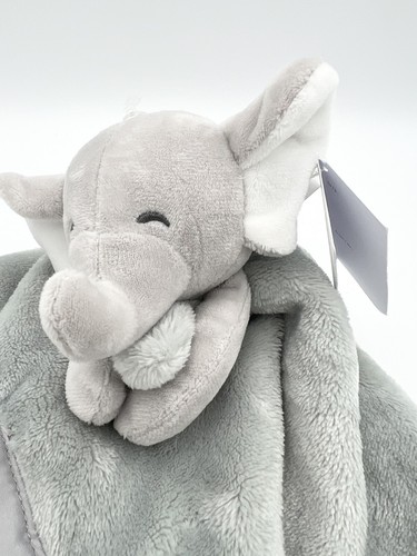 Carter's Grey Elephant Plush Security Blanket Lovey NEW WITH TAGS - Picture 2 of 9
