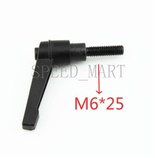Machinery M6 x 25mm Threaded Knob Adjustable Handle Clamping Lever