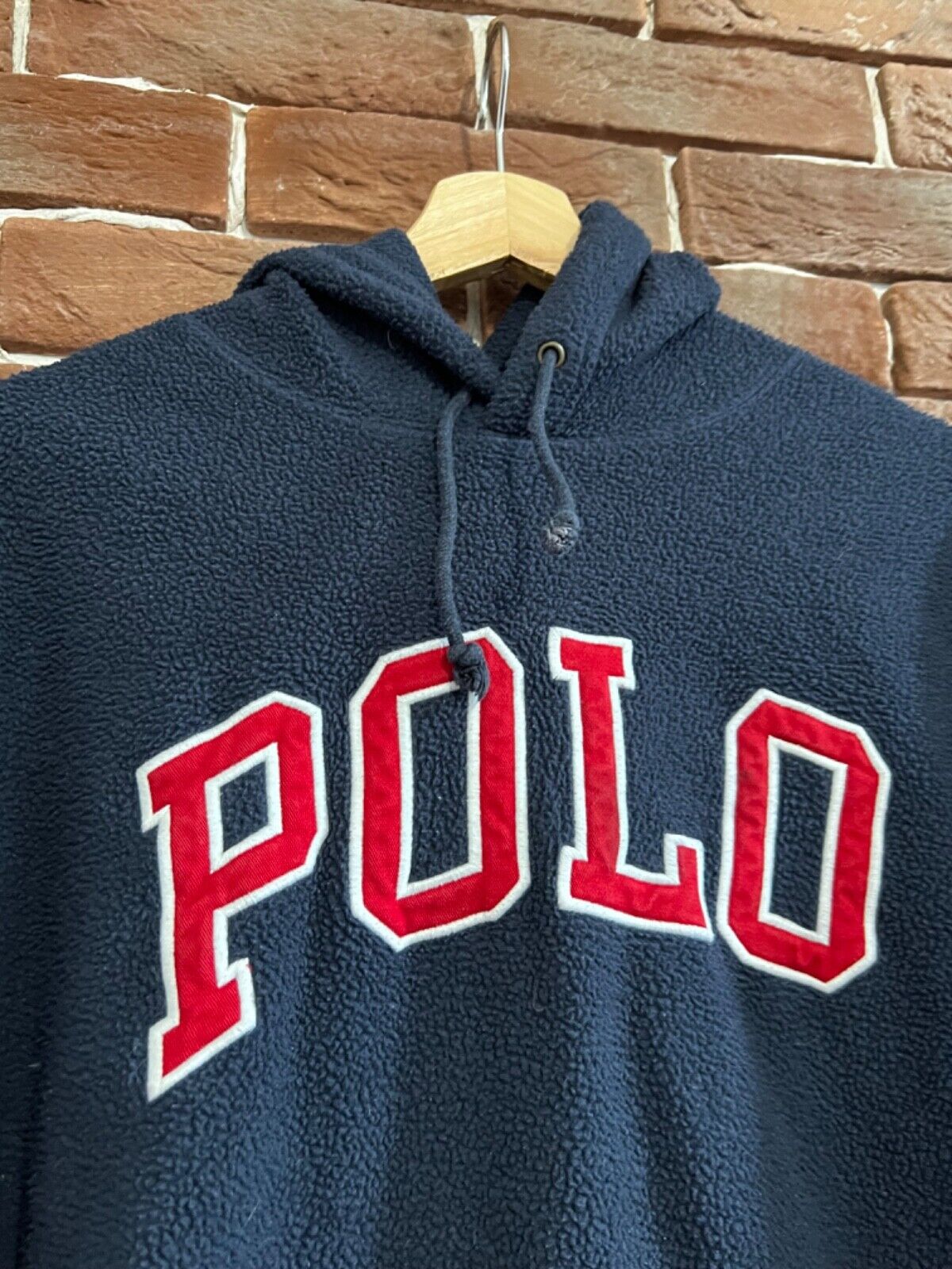 Rare Polo Ralph Lauren Sherpa USA Hoodie Hype Str… - image 4