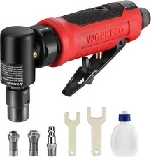 WORKPRO Air Angle Die Grinder 1/4Inch Pneumatic Right Angle Die Grinder 20000RPM