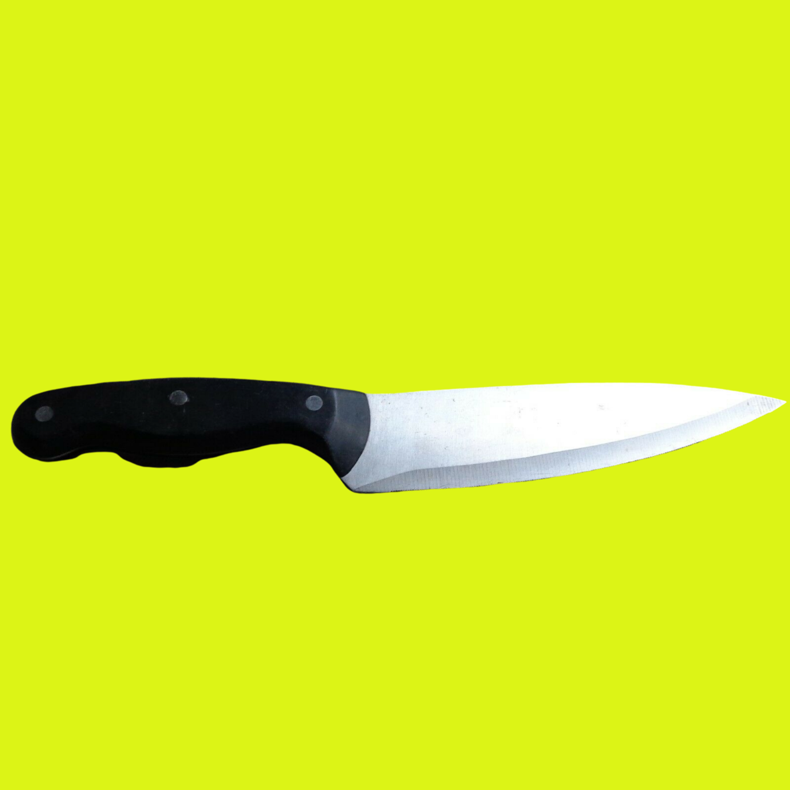 Chicago Cutlery Serrated Chef Knife 7" Blade Black Handle 12" Total