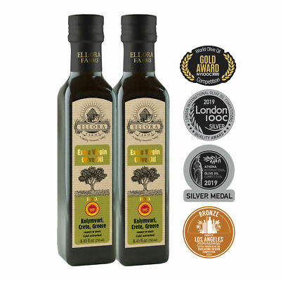 2 Pack Ellora Farms 8.45oz Single Estate 250ml Traceable Extra Virgin Olive Oil