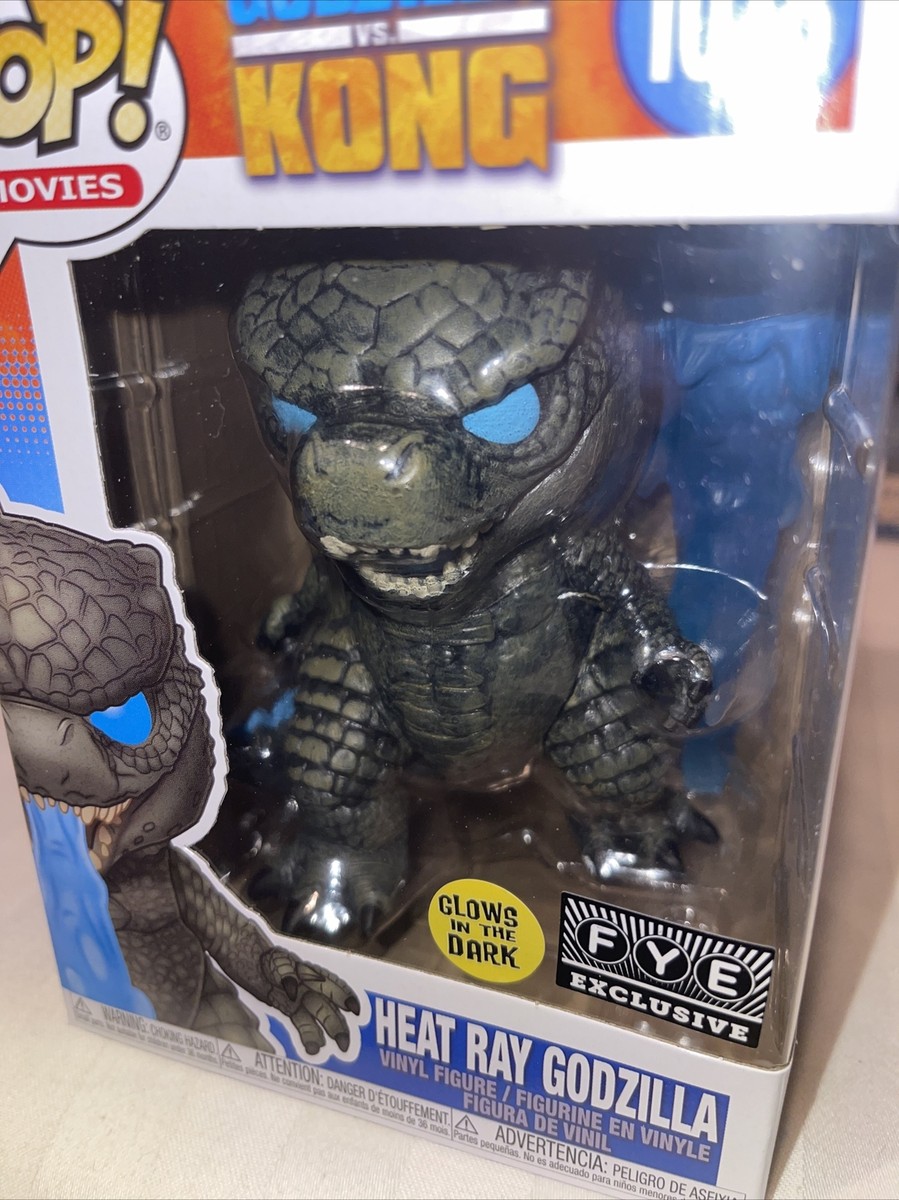 Funko Pop! Movies: Godzilla vs Kong Heat Ray Godzilla FYE (Glow Green) in  Hand