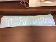 Toyota Forklift Decals Set of 2 Vinyl decal for the mast area White 