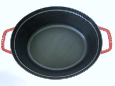 Staub La Cocotte #31 5.75 Qt Oval Dutch Oven Rooster Enamel Cast