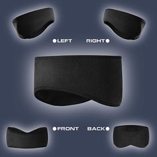 Ear Warmer Fleece Headbands Ear Muffs Winter Running Gear for Women Men Black