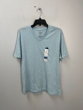 Arizona Light Blue V-Neck Short Sleeve T-Shirt Men's Size Medium