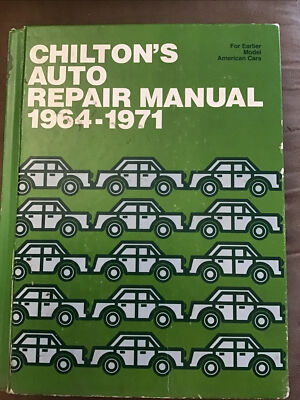 アクセサリー CHILTON`S AUTO REPAIR MANUAL 1964-1971 s-l400.jpg