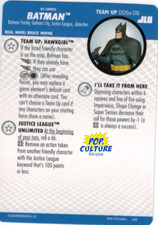 HEROCLIX JLU Team Up Card 005a.08 BATMAN Hawkgirl