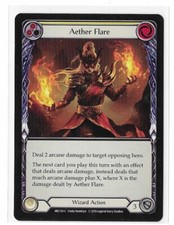 Flesh and Blood FAB 1st Ed Arcane Rising Aether Flare Non Foil ARC133 C Yellow